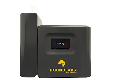 A prototype of Hound Labs' Hound device. The Hound can measure the amount of Tetrahydrocannabinol (THC) present in a person's breath. (Photo: Hound Labs)