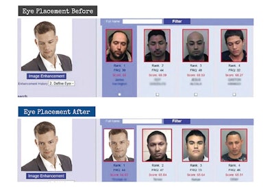 Screen shot from Vigilant Solutions FaceSearch showing an image-editing tool that can be used to improve the odds of a match.