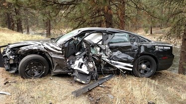 Idaho State Police Trooper Brandalyn Crapo was injured in a Sunday crash while escorting the U.S. Capitol Christmas Tree. (Photo: Idaho State Police)