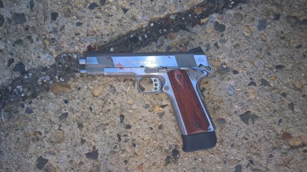 Colt .45 used to shoot two NYPD sergeants. (Photo: NYPD)