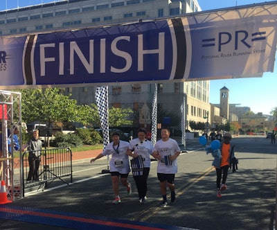 Participants approach the finish line during the 2016 Copline run. (Photo: Copline)