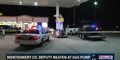 A Montgomery County Sheriff's deputy and his wife came under attack at this Porter, TX, convenience store. (Photo: KHOU YV screen shot)