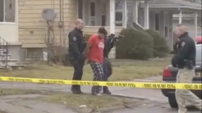 Israel Alvarez was arrested Tuesday afternoon and now faces charges of aggravated vehicular homicide and felony hit skip in the death of Cleveland Officer David Fahey. (Photo: Screen shot of WOIO TV video)