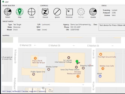 User screen from L8NT software. The company says its new tool can help officers recover stolen phones and computers. (Photo: L8NT)