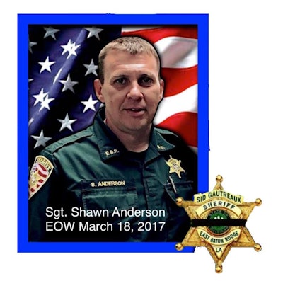Sgt. Shawn Thomas Anderson of the East Baton Rouge Parish (LA) Sheriff's Office was killed Saturday night investigating a rape. (Photo: East Baton Rouge Parish SO)