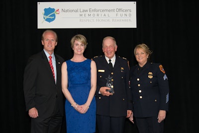 The 2017 National Officers Safety Award was presented to Dr. Scott Coyne and MedCAT Sgt. Colleen Cooney-Tsante. (Photo: Suffolk County PD)