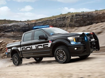 The 2018 F-150 Police Responder will be the industry’s first pursuit-rated pickup for law enforcement. (Photo: Ford)