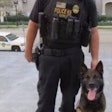 Jacksonville K-9 officer Jeremy Mason was shot in the face during the pursuit of a bank robbery suspect. The suspect was killed in a subsequent shootout. Mason is in stable condition at a local hospital. (Photo: Jacksonville SO)