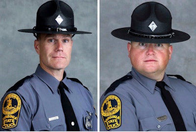 Lt. H. Jay Cullen and Trooper Berke Bates (Photo: Virginia State Police)