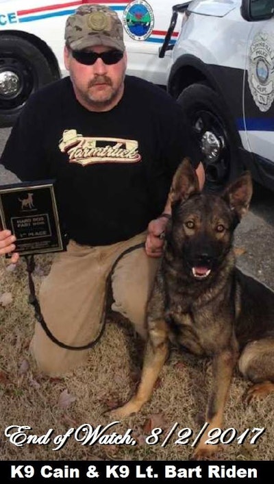 Crossville, TN, K-9 Cain died after being stabbed by a suspect, police say. (Photo: Crossville PD)