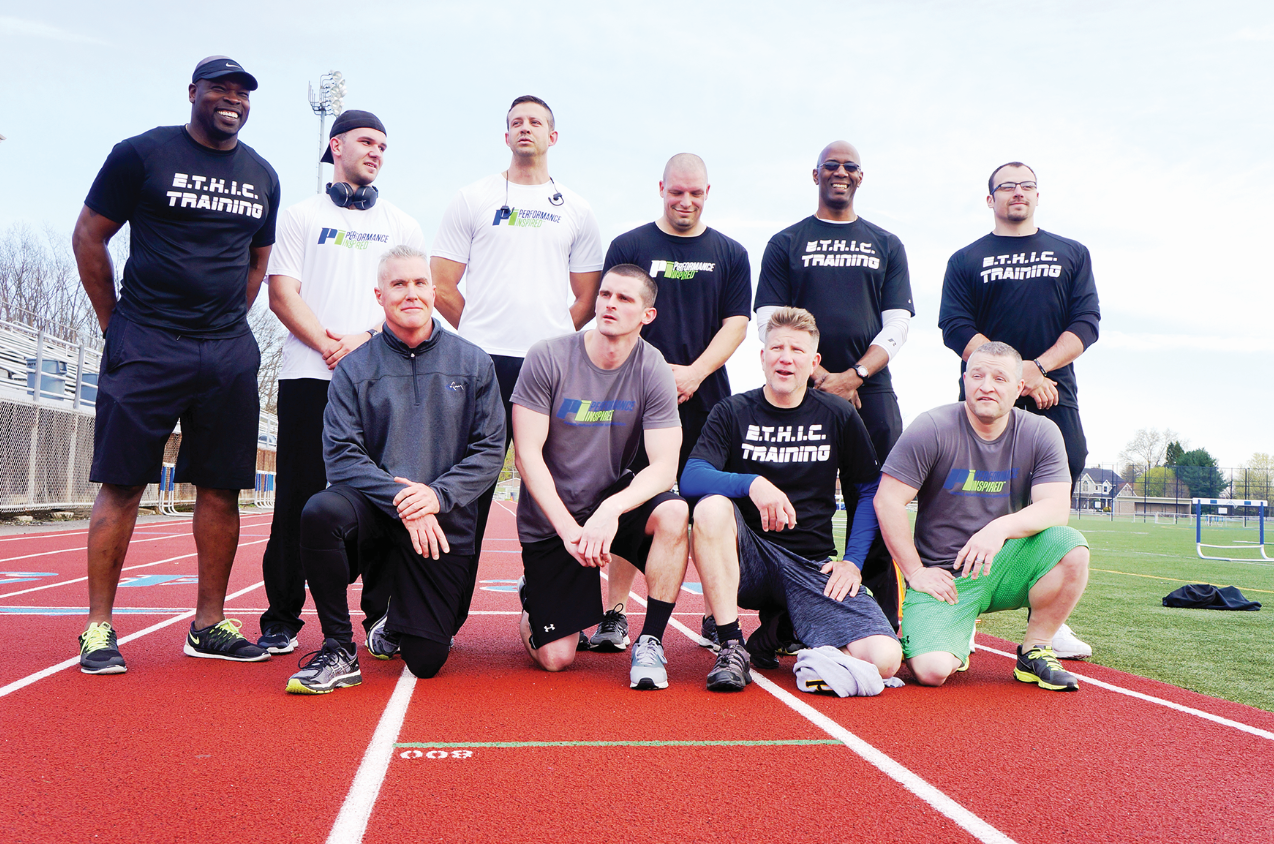 Running drills are just one part of this law enforcement fitness program. Photo courtesy of Cranberry Township, PA Police Department.