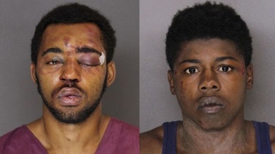 Police charged Joseph McInnis III, 21, and Tyree McCoy, 22, with armed robbery and theft, among other offenses. (Photo: Baltimore County PD)