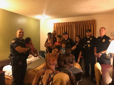 Avondale, AZ, police officers came to the aid of Florida hurricane evacuees last weekend. (Photo: Avondale PD/Facebook)
