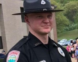 Alderson, WV, police officer McCaden “Mac” Brackenrich was critically wounded in an off-duty shooting Friday. (Photo: Facebook)