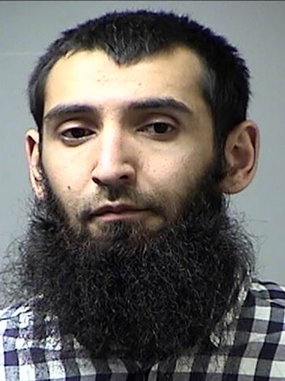 Sayfullo Saipov has been charged with federal terrorism offenses. (Photo: St. Charles Department of Corrections)