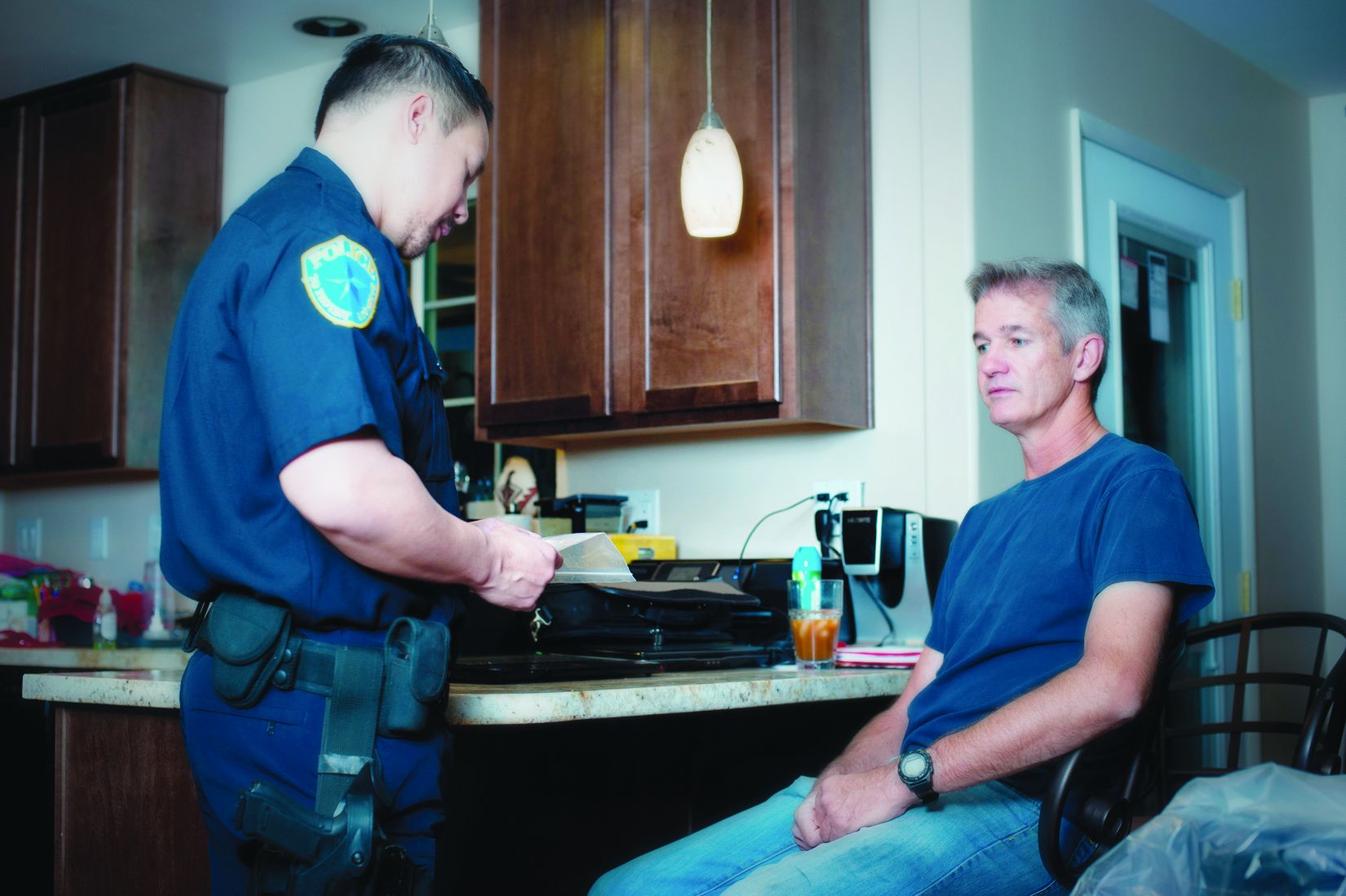 Remember to interview all witnesses separately. This prevents people from being influenced by each other's statements. Photo: Police File