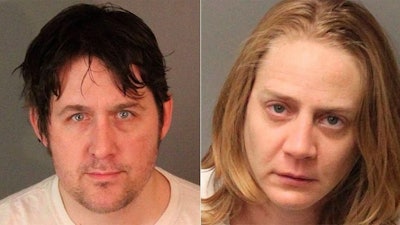 Benjamin Paul Baldassarre and Ashley Lauren Carroll allegedly used a drone to deliver drugs. (Photo: Riverside PD)