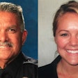 Officers Jose Gilbert Vega and Lesley Zerebny (Photo: Palm Springs PD)