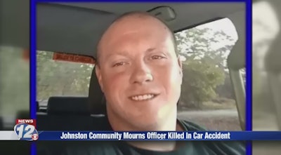 Corporal James Eric Chapman of the Johnston (SC) Police Department was killed in a vehicle accident Friday night. (Photo: WRDW Screen Shot)