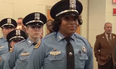 Jacquen Hunter graduated from the New Orleans Police Department academy Friday (Dec. 15). Her sister, Natasha Hunter was fatally injured last year in a crash. Two of Jacquen's sisters are serving with the NOPD. (Photo: NOPD)