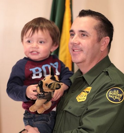 Border Patrol Agent Jed Eckler saved a toddler's life with CPR.
