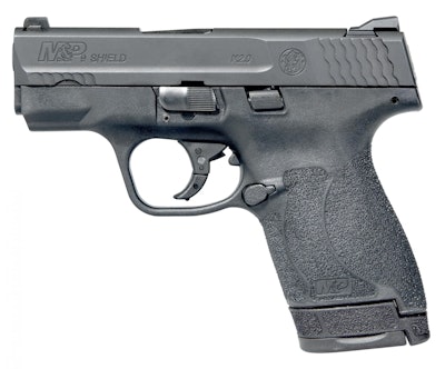 The new Shield features the M&P 2.0 trigger, and a 3.1-inch barrel. It’s available with a choice of white-dot sights or tritium night sights.Options include integrated Crimson Trace laser sight. (Photo: Smith & Wesson)