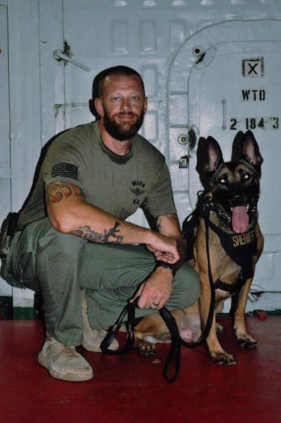 K-9 Harry will live out his days in retirement at home with his handler.