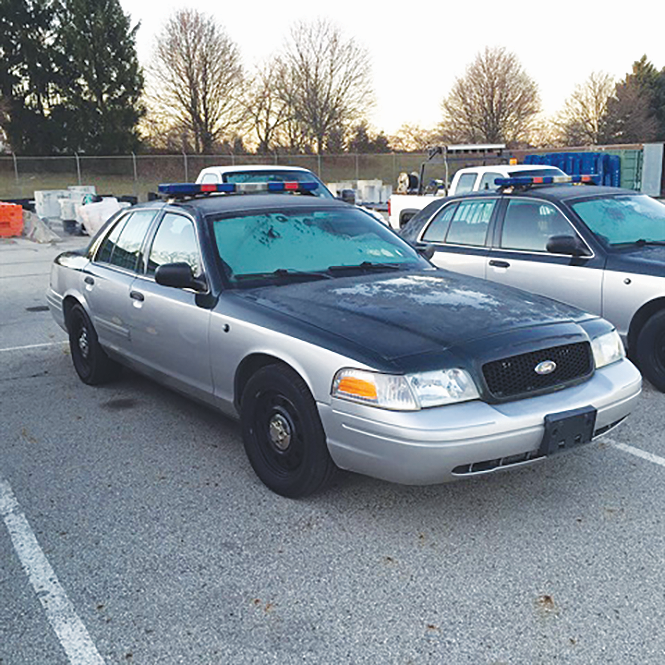 Before agencies sell their retired patrol vehicles they usually remove equipment and try to reuse it. Photo: City of Dublin