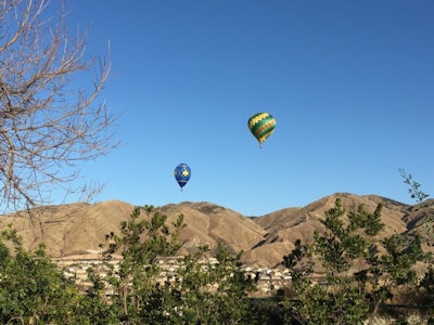 San Bernardino Couty (CA) Sheriff's deputies ordered the pilots of these balloons to land after homeowners complained they were flying to low over their roofs. (Photo: San Bernardino SO)