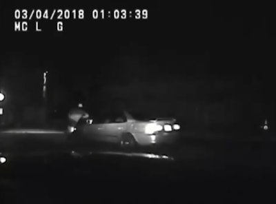 Bonsu apparently forgot to put the car in park. The video shows him running in front of the car and being struck.