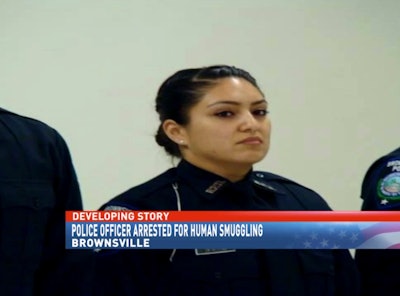 A police officer in Texas has been placed on administrative leave following her arrest on human smuggling charges. (Photo: Brownsville PD)