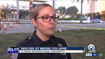 Sweetwater (FL) Police Sgt. saw the bridge fall last week and helped rescue some of the injured.