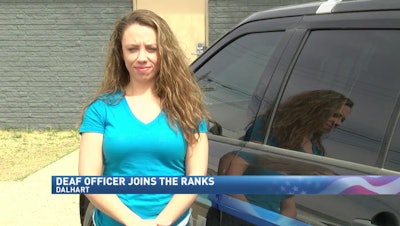 When Chief David Conner hired 25-year-old Erica Trevino, she became the first female deaf commissioned police officer hired to work at the department and is believed to be the first in the state of Texas.