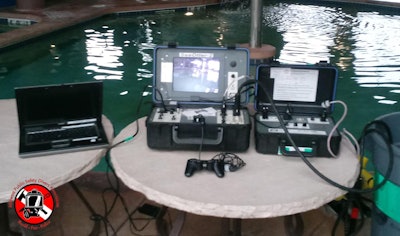 The JW Fishers ROV is equipped with sector scanning sonar (SCAN-650), which assists with search operations in low-visibility search operations. (Photo: JW Fishers)