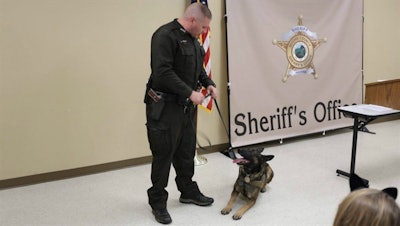 Boone County (IN) Sheriff's Deputy Jacob Pickett with K-9 partner Brick. Pickett was fatally shot during a foot pursuit Friday. (Photo: Boone County SO)