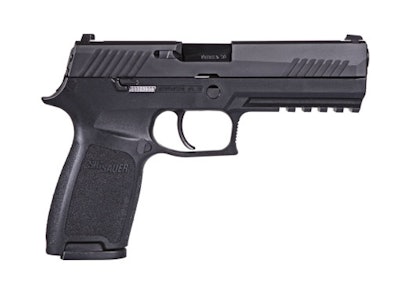 SIG Sauer P320 striker-fired pistol. Bismarck (ND) PD has selected it as its handgun of choice. (Photo: SIG Sauer)