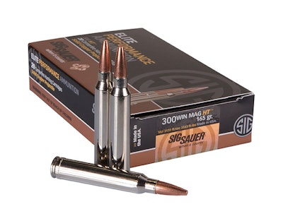 SIG Sauer Inc. is now offering a 300 Win Mag round in its line of SIG HT premium-grade, copper hunting ammunition. (Photo: SIG Sauer)