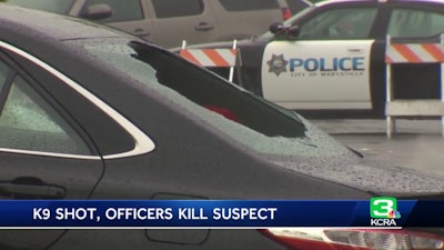 A California man shot a K-9 before he was fatally shot. (Photo: KCRA screenshot)