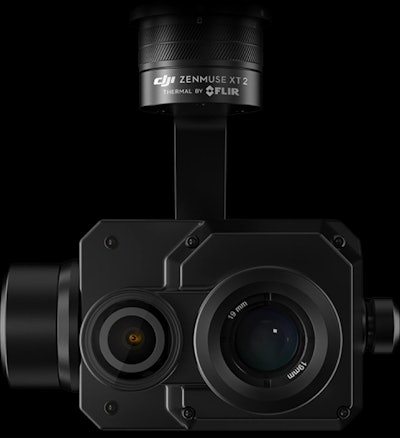 The Zenmuse XT2 drone camera is available from DJI and features FLIR thermal imaging technology. (Photo: FLIR)