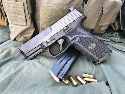 The FN 509 duty pistol is a modified version of the pistol the company submitted for the Army's Modular Handgun System competition. (Photos: A.J. George)