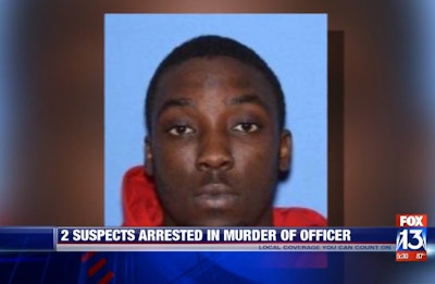 The second person wanted in the murder of a Forrest City, AR, police officer has been arrested. Photo: Fox13 Memphis screenshot