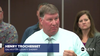 Sheriff Henry Trochesset praised officers for their quick and effective response to the Santa Fe High School shooting in Texas. (Photo: ABC News)
