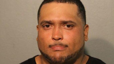 Miguel Acevedo — who Chicago Police say has a long criminal history — was able to get a loaded .22-caliber handgun into a police station lockup over the weekend. (Image Courtesy of Chicago PD)