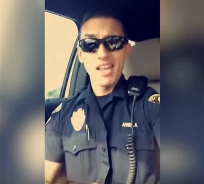 Deputy Alexander Mena of the Bexar County (TX) Sheriff's Office is credited with starting the latest law enforcement lip-sync challenge.