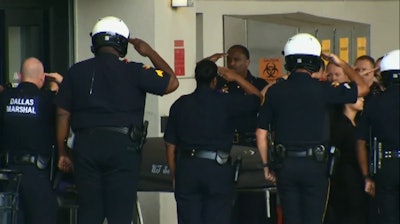 Dallas Senior Corporal Earl Jamie Givens was struck and killed while working on an officer's funeral escort. Photo: Fox News screenshot