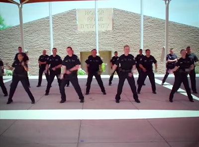 Screen grab from Phoenix Police Department lip-sync video.