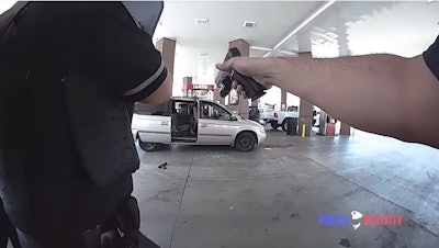 The Tulsa (OK) Police Department released body-camera video footage of an officer-involved shooting that left one officer wounded. (Photo: Police Activity screenshot)