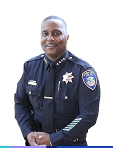 In an emotional Facebook post, Union City Police Chief Darryl McAllister wrote, 'Words can barely describe how embarrassed, dejected, and hurt my wife, daughters, and I feel right now.' Image courtesy of Union City (CA) PD.
