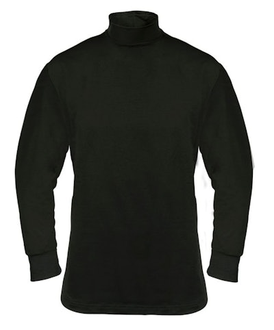 Elbeco's FlexTech Base Layer T-Neck is offered in Midnight Navy and Black. (Photo: Elbeco)