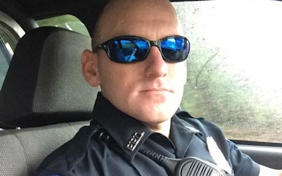 Officer LaDean Byrd of the Petal (MS) Police Department saved a 5-year-old boy from drowning, but he shirks the label of 'hero.' Image courtesy of Petal PD / Facebook.